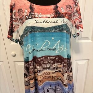 Style & Co. Multicolor Graphic Blouse